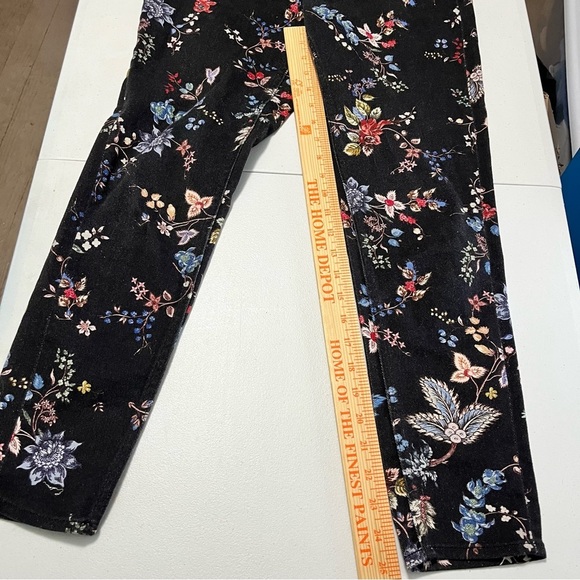 Erdem Black Floral Millicent Skinny Jeans Zipper Fly US 4 B - Picture 10 of 12
